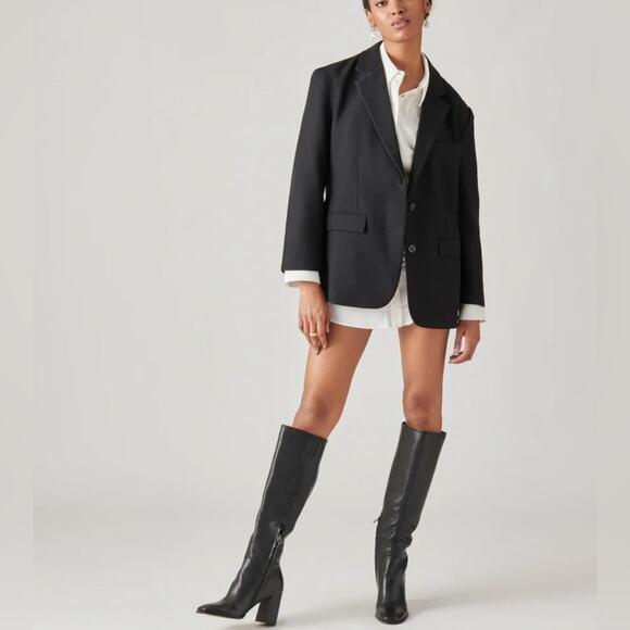 Dolce Vita Fynn Knee Boots in Onyx Leather, Size 10M, New with Tag MSRP $260 - Picture 3 of 16